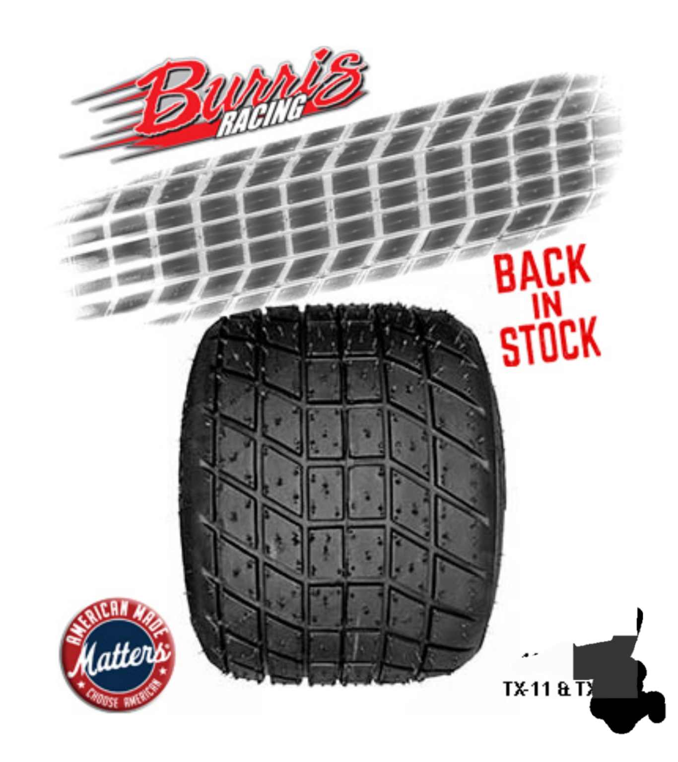 Burris dirt kart tyre Tx11 compound 12x8x6)