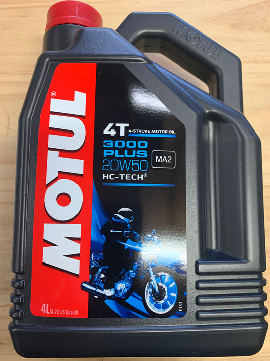 MOTUL 3000 PLUS 4T 20W50 MINERAL OIL, 4L