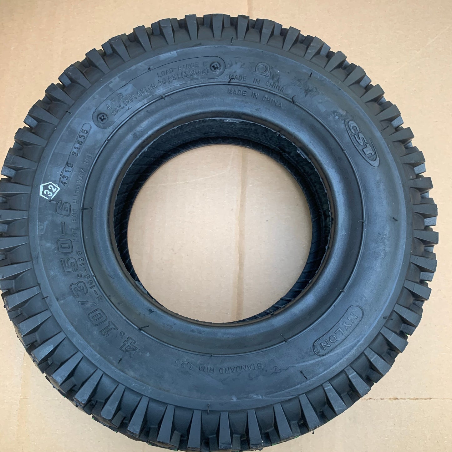 GRASS KART TYRE - 6" DIAMOND-DEEP TREAD